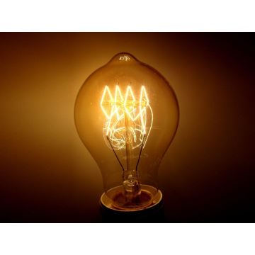 Priemyselná dekoračná stmievateľná žiarovka SCROBB A19 E27/60W/230V 2200K
