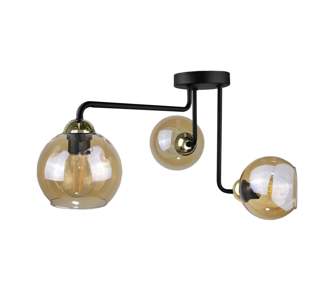 Keter Lighting Prisadený luster MONDE GOLD 3xE27/60W/230V 