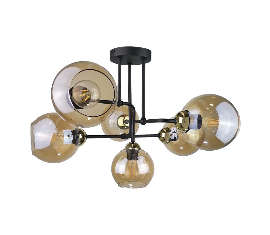 Keter Lighting Prisadený luster MONDE GOLD 6xE27/60W/230V 