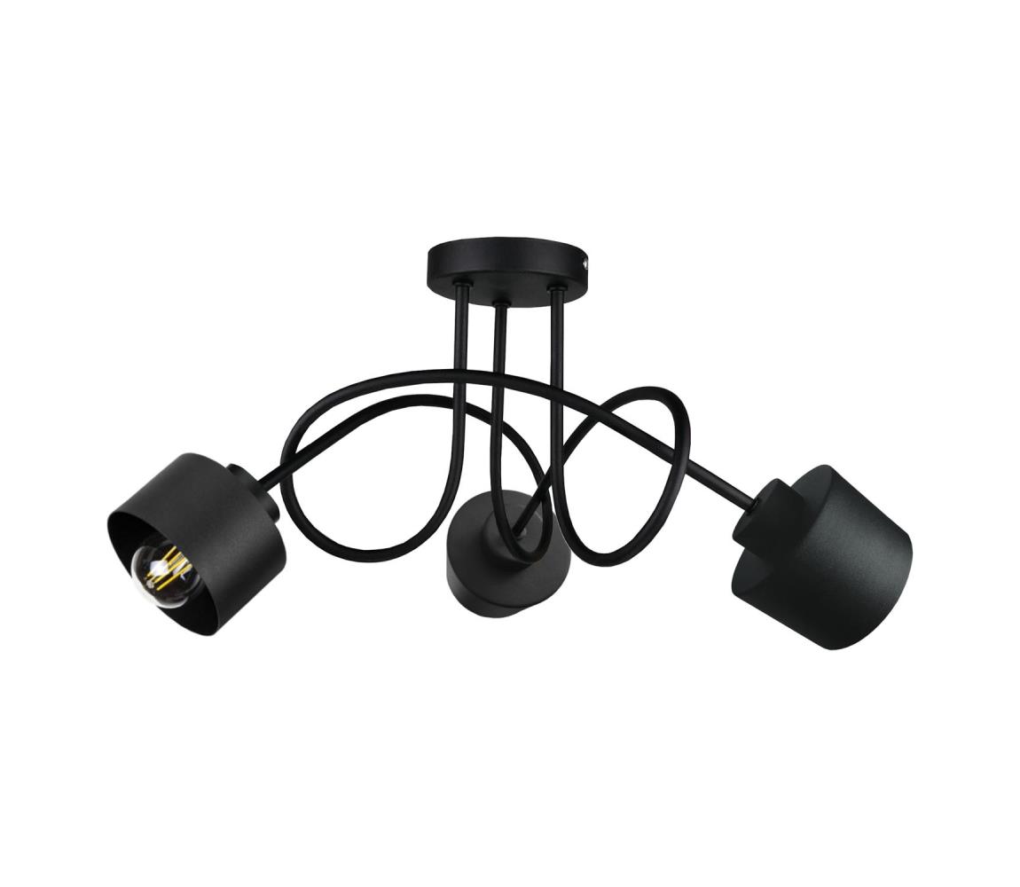 Keter Lighting Prisadený luster SIMPLY BLACK 3xE27/60W/230V 