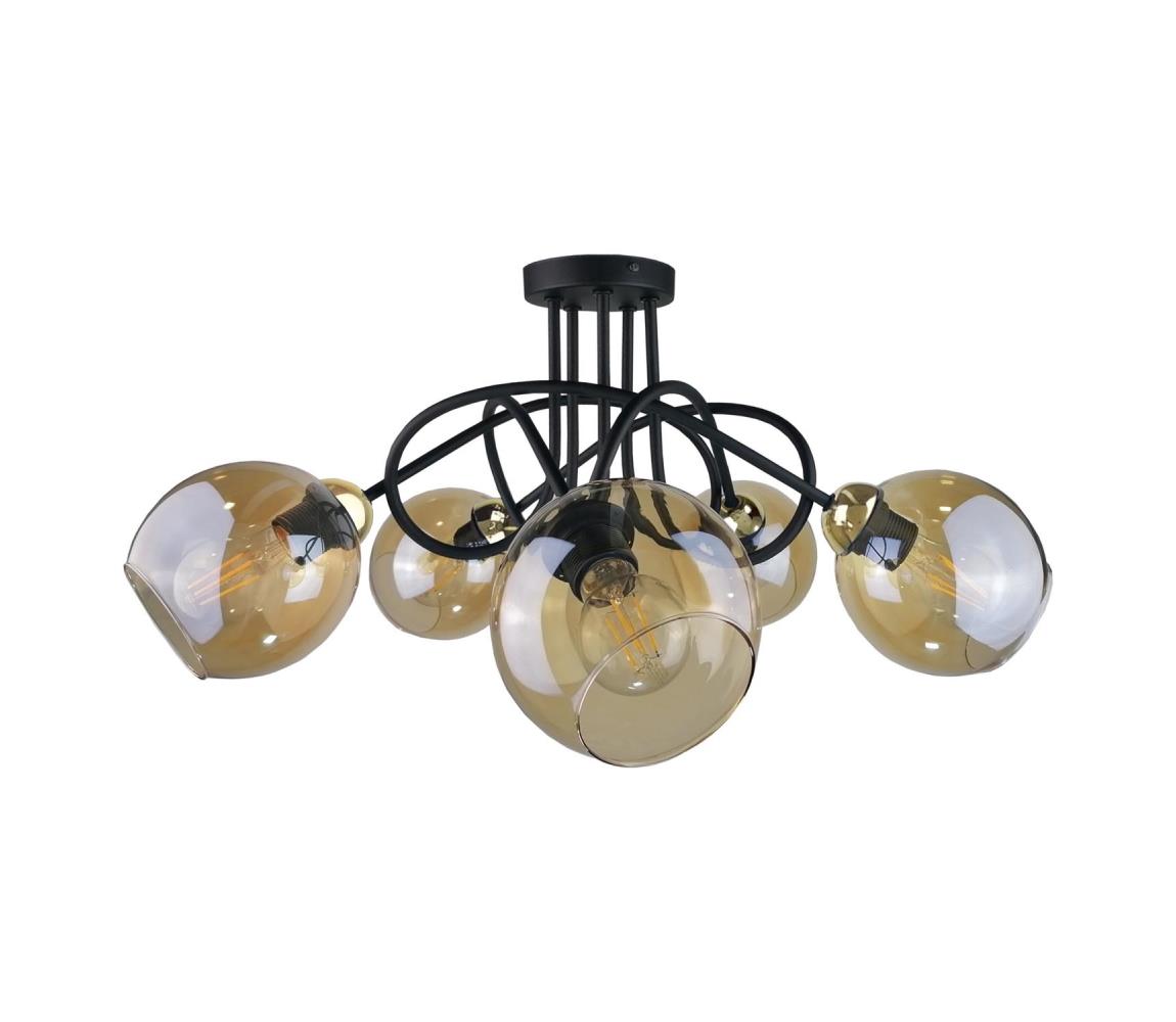 Keter Lighting Prisadený luster VENUS GOLD 5xE27/60W/230V 