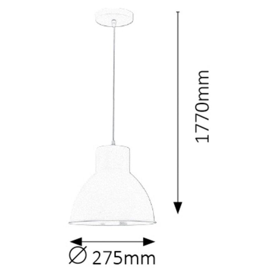 Rabalux - Luster 1xE27/60W/230V antracit