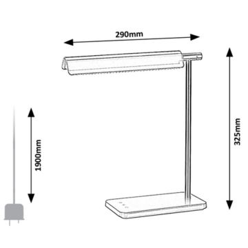 Rabalux 2934 - LED Dotyková stmievateľná lampa LED/7W/230V 3000K/4000K/6500K