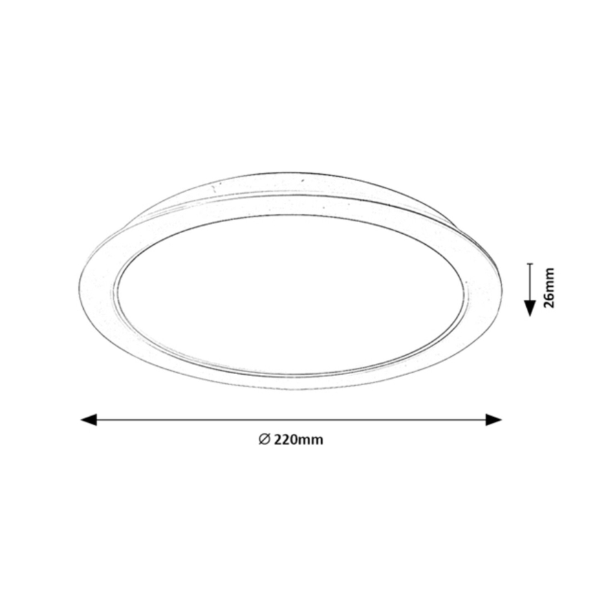 Rabalux - LED Podhľadové svietidlo LED/24W/230V pr. 22 cm