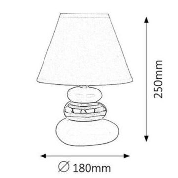 Rabalux - Stolná lampa 1xE14/40W/230V