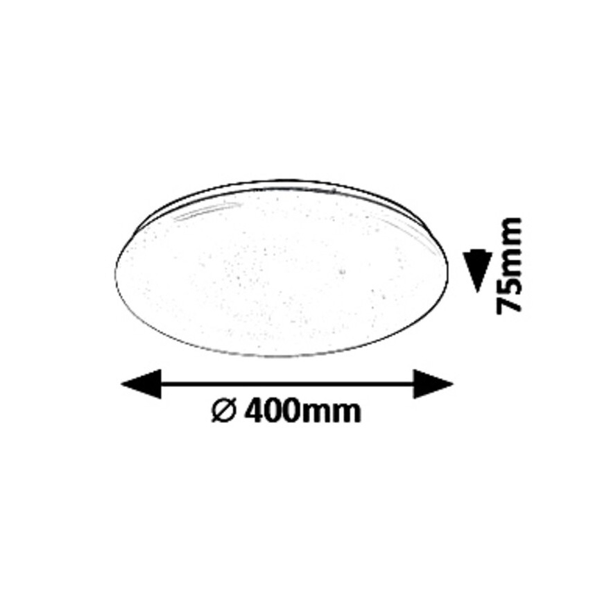 Rabalux - LED Stmievateľné stropné svietidlo LED/36W/230V + diaľkové ovládanie 3000K - 6500K