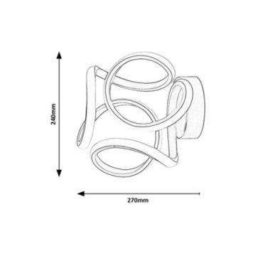 Rabalux - LED Nástenné svietidlo LED/11W/230V 3000K