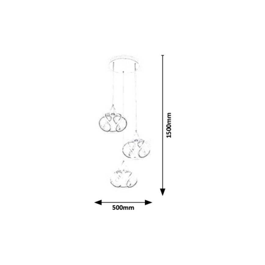 Rabalux - LED Luster na lanku LED/50W/230V 3000K