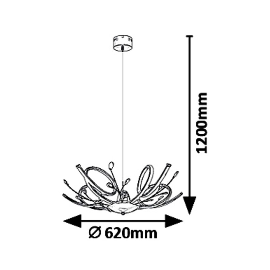 Rabalux 6550 - LED Luster na lanku ROMILLI LED/30W/230V