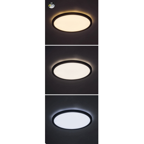 Rabalux - LED Stropné svietidlo LED/36W/230V 3000/4000/6000K pr. 40 cm čierna