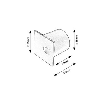 Rabalux - Vonkajšie schodiskové svietidlo LED/3W/230V IP54 3000K čierna