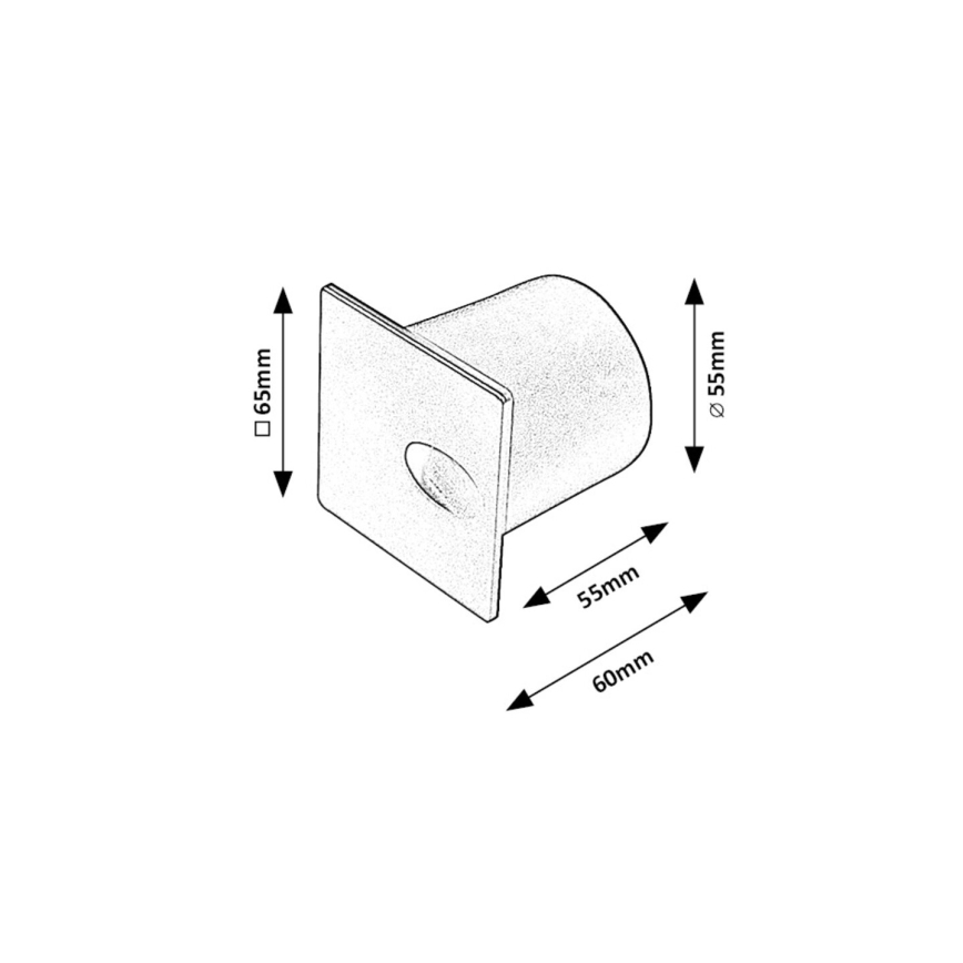 Rabalux - Vonkajšie schodiskové svietidlo LED/3W/230V IP54 3000K biela