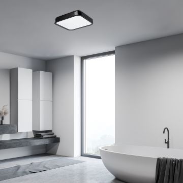 Rabalux - LED Kúpeľňové stropné svietidlo LED/48W/230V IP44 4000K 42x42 cm čierna