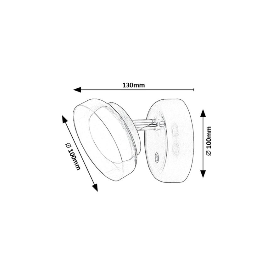 Rabalux - LED Stmievateľné nástenné nabíjecí svítidlo LED/2W/5V 3000K 1800 mAh