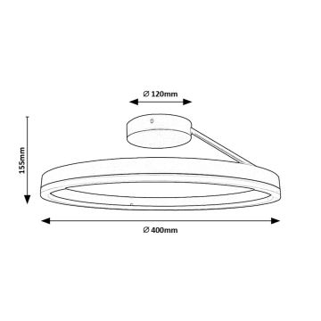 Rabalux - LED Stropné svietidlo LED/24W/230V 3000/4000/6500K