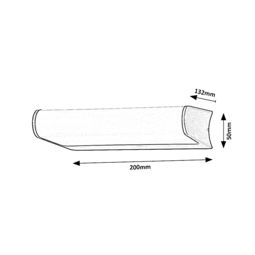 Rabalux - LED Vonkajšie nástenné svietidlo LED/6,5W/230V IP44