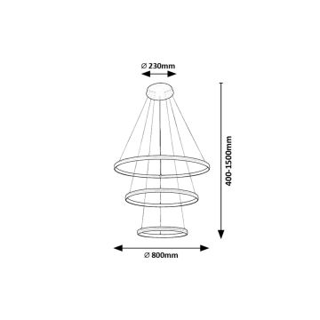 Rabalux - LED Luster na lanku LED/100W/230V 3000K