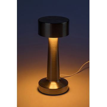 Rabalux - LED Nabíjacia dotyková stolná lampa LED/2,7W/5V 3000/4000/6000K zlatá