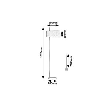 Rabalux - Stojacia lampa 1xE27/40W/230V