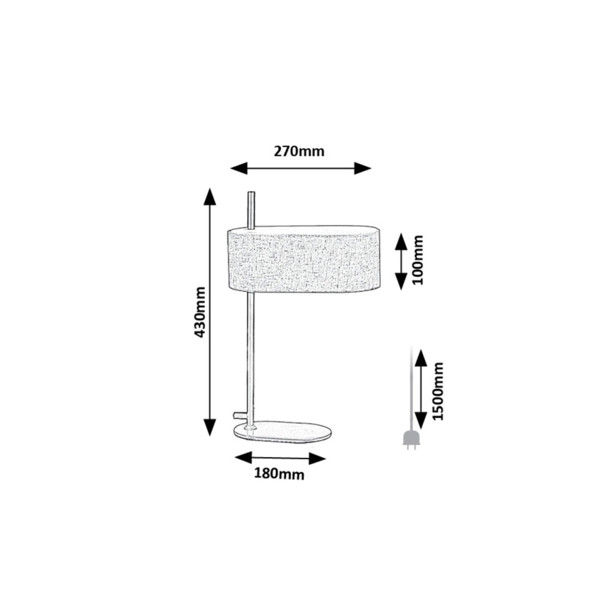 Rabalux - Stolná lampa 1xE14/40W/230V