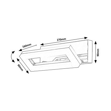 Rabalux - LED Kúpeľňové nástenné svietidlo LED/15W/230V 4000K IP44