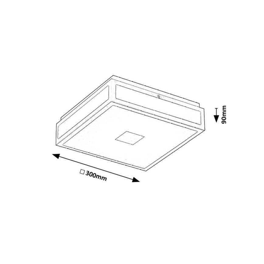 Rabalux - LED Kúpeľňové stropné svietidlo LED/18W/230V IP44 čierna