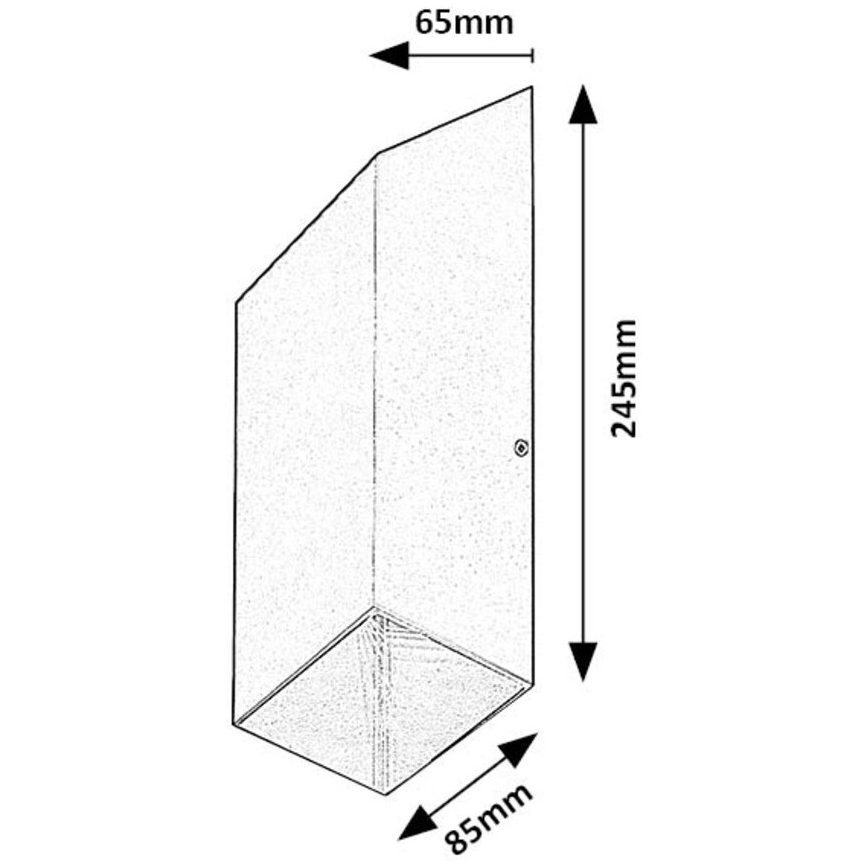 Rabalux - LED Vonkajšie nástenné svietidlo LED/10W/230V IP54 antracit