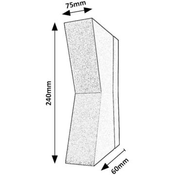 Rabalux - LED Vonkajšie nástenné svietidlo LED/6W/230V IP65 antracit