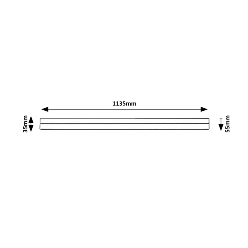 Rabalux - LED Podlinkové svietidlo LED/24W/230V 4000K 113 cm čierna