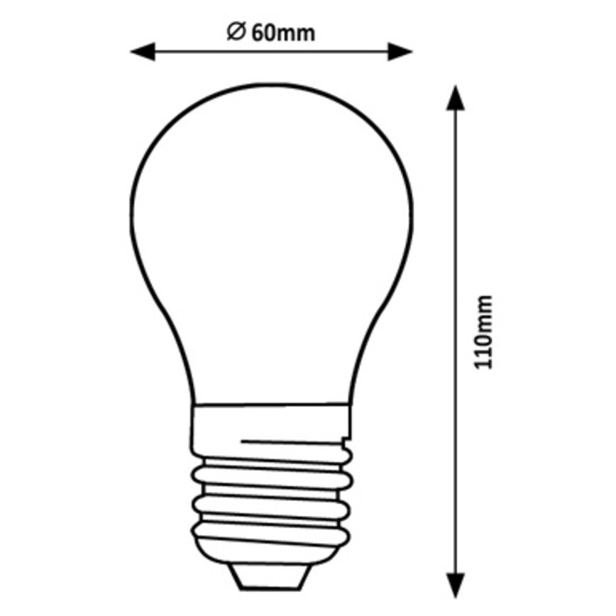 Rabalux - LED Žiarovka A60 E27/4W/230V 3000K Energetická trieda A