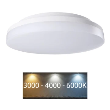 Rabalux - LED Kúpeľňové stropné svietidlo LED/18W/230V IP54 3000K/4000K/6000K