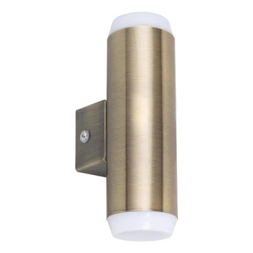 Rabalux - LED Vonkajšie nástenné svietidlo 2xLED/4W/230V IP44 bronzová