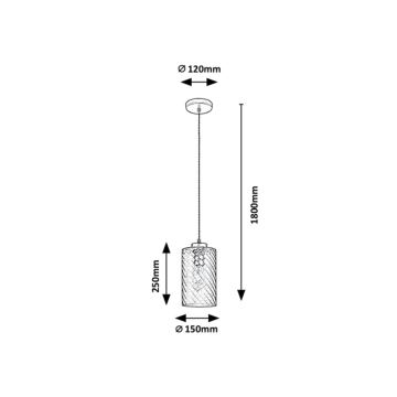 Rabalux - Luster na lanku 1xE27/40W/230V