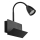 Rabalux - Nástenná lampa s poličkou a USB portom 1xGU10/25W/230V čierna