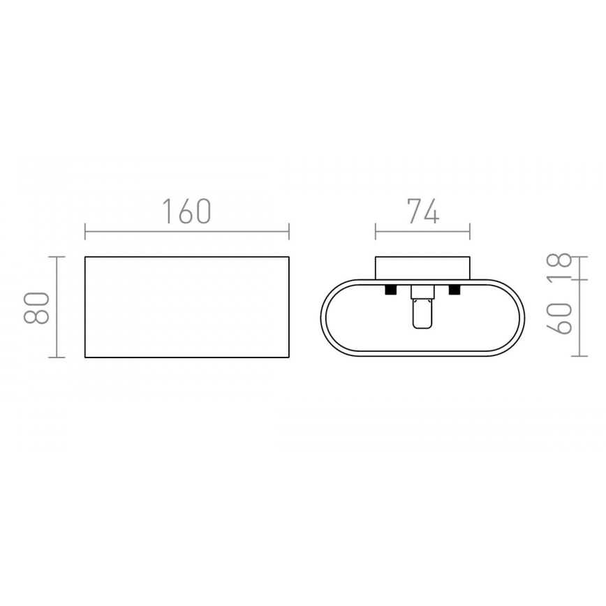 RED - Design Rendl - R12743 - Nástenné svietidlo MARIO 1xG9/33W/230V