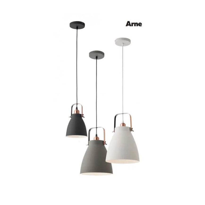 Redo 01-1311 - Luster na lanku ARNE 1xE27/42W/230V biela