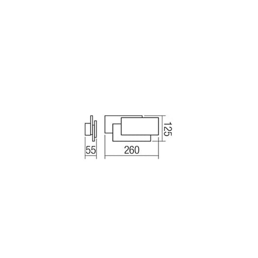 Redo 01-1444 - LED Nástenné svietidlo GAMER 1xLED/12W/230V