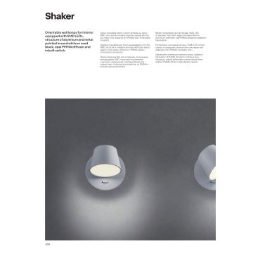 Redo 01-1739 - LED Nástenné svietidlo SHAKER LED/6W/230V