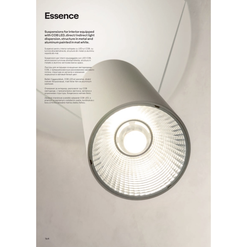 Redo 01-1971 - LED Stmievateľný luster na lanku ESSENCE LED/36W/230V CRI 90 3000K biela