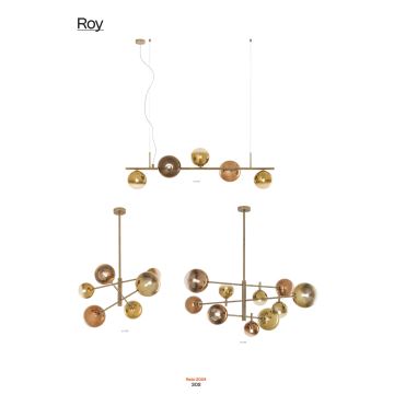 Redo 01-2779 - Luster na tyči ROY 5xG9/10W/230V