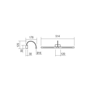 Redo 01-3466 - LED Obrazové svietidlo KENDO LED/11W/230V 51,4 cm CRI 92 biela