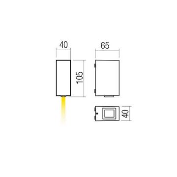 Redo 90418 - LED Vonkajšie nástenné svietidlo ACE LED/3,36W/230V 4000K IP54 hnedá