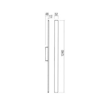 Redo 90430 - LED Vonkajšie nástenné svietidlo REFLEXA LED/20W/230V 3000K IP54 biela