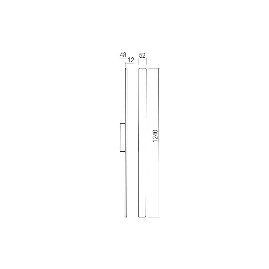 Redo 90430 - LED Vonkajšie nástenné svietidlo REFLEXA LED/20W/230V 3000K IP54 biela