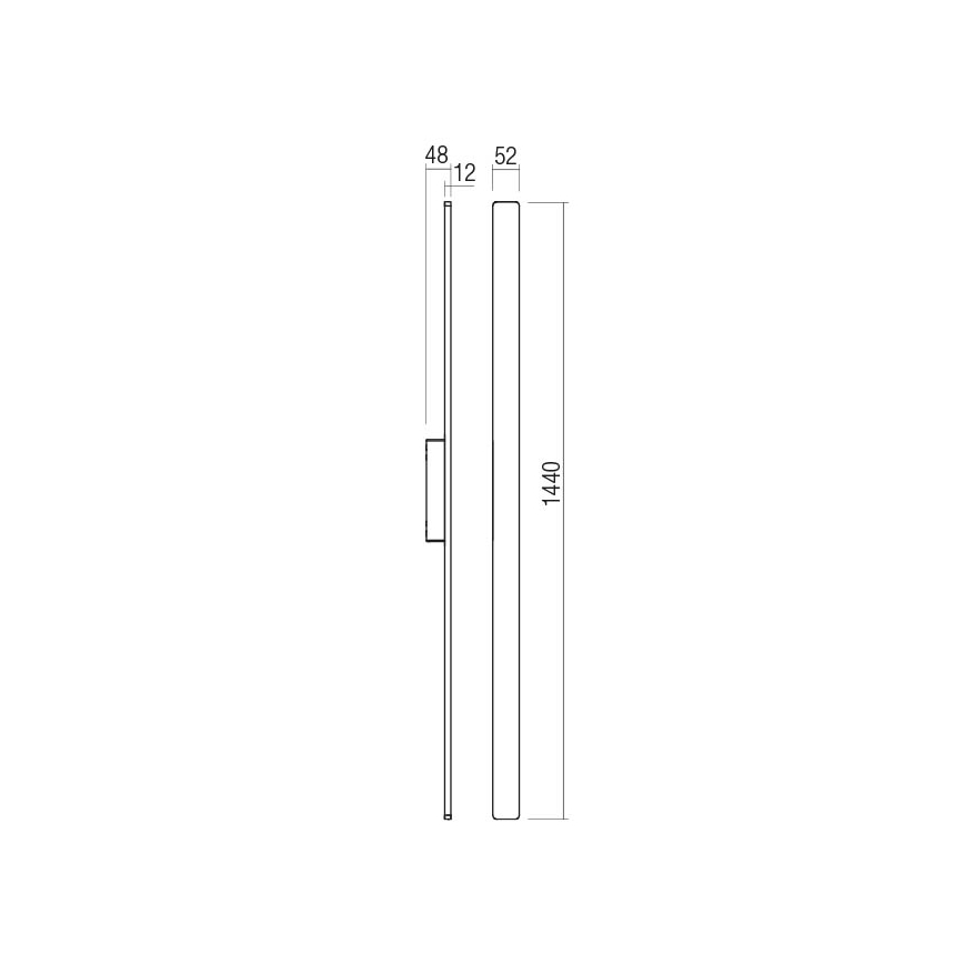 Redo 90432 - LED Vonkajšie nástenné svietidlo REFLEXA LED/24W/230V 3000K IP54 biela