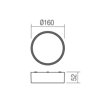 Redo 90495 - LED Vonkajšie nástenné svietidlo URANIA LED/10W/230V IP65 antracit