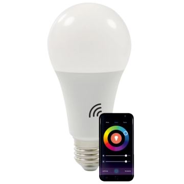 RGBW LED Stmievateľná žiarovka A65 E27/11W/230V 2700-6500K Wi-Fi Tuya