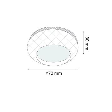 SADA 2x LED Dotykové orientačné svietidlo LED/4,5V/3xAAA