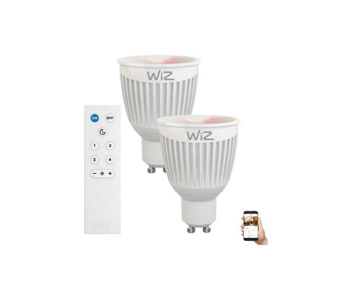 WiZ SADA 2x LED RGBW Stmievateľná žiarovka GU10/6,5W/230V 2200-6500K Wi-Fi + DO - WiZ 