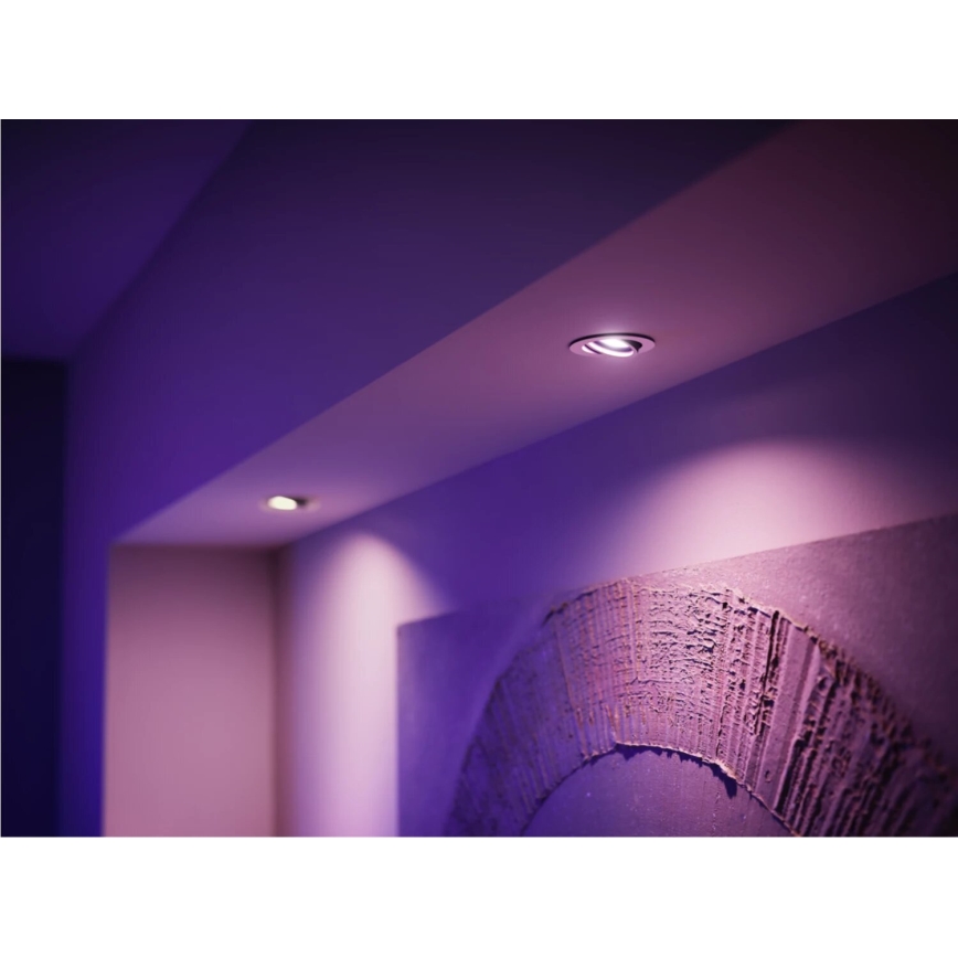 SADA 2x LED RGBW Stmievateľná žiarovka Philips Hue White And Color Ambiance GU10/4,2W/230V 2000-6500K